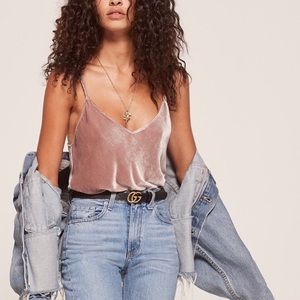 Blush velvet Reformation tank
